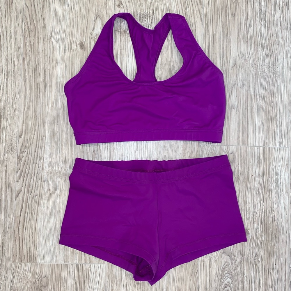 Pro Dance/Cheer Sports Bra & Shorts Set 💜